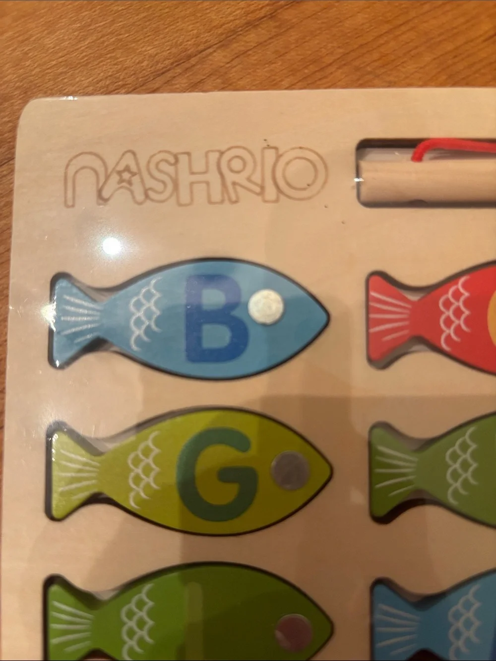36 Piece Magnetic Wooden Fishing Alphabet & Numbers Puzzle Game Toy New Unopened